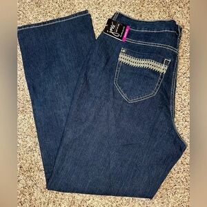 Just My Size Dark Blue Straight Leg Jeans